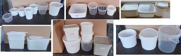 Galeti, cutii si caserole din plastic